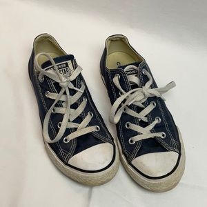 Girls Navy Blue Converse